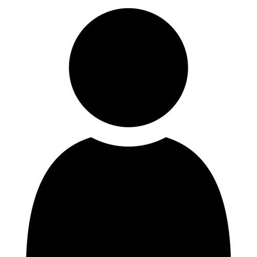 Human silhouette isolated vector icon.